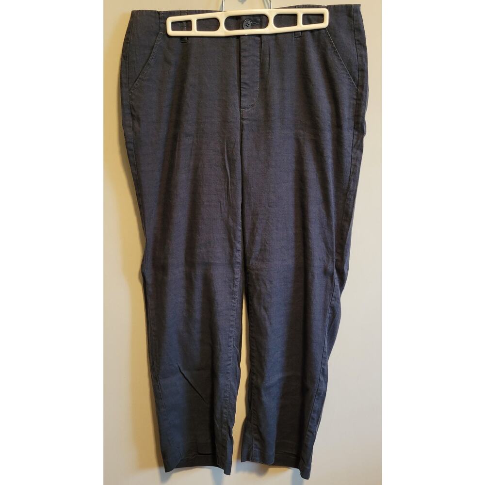 NYDJ Navy Linen Blend Pants - Women's 6